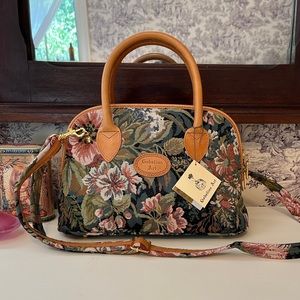 Gobelins Art Brussels Belgium Tapestry Bag Vintage Satchel NWT